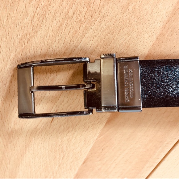 Daniel Cremieux Genuine Italian Leather Rotating Buckle Reversible Belt - Picture 4 of 6